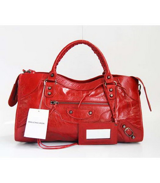 Balenciaga Giant City Grande borsetta in rosso